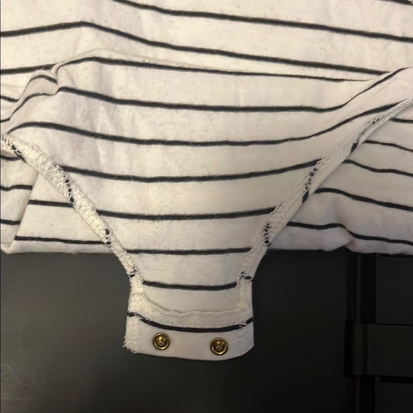 J.Crew Striped Bodysuit with Ruffle Sleeves - Picture 7 of 7